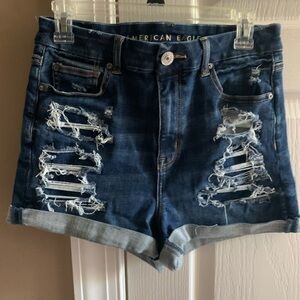 American Eagle curvy hi-rise shortie. Size 10